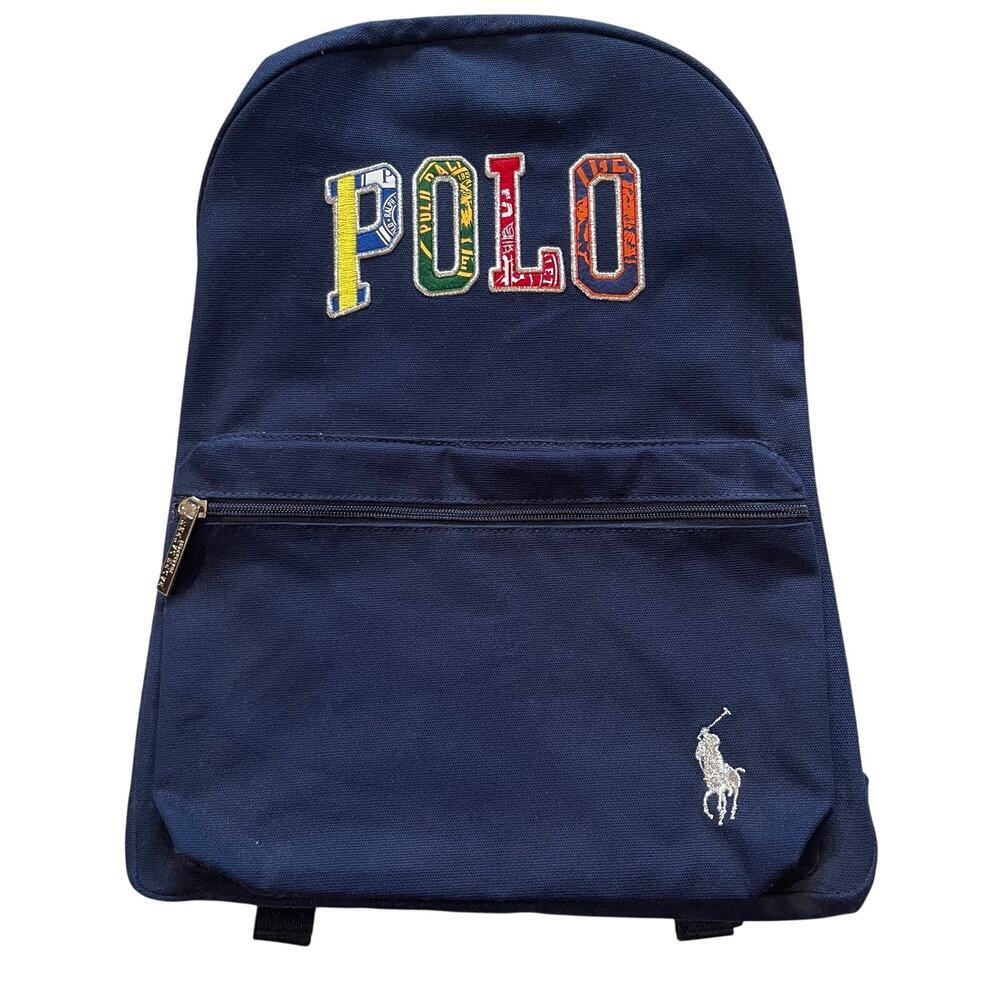 NWT Ralph Lauren The Polo Zip Travel Pony Backpack NAVY